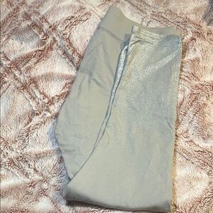 Aerie Gray Leggings with silver sparkle accent